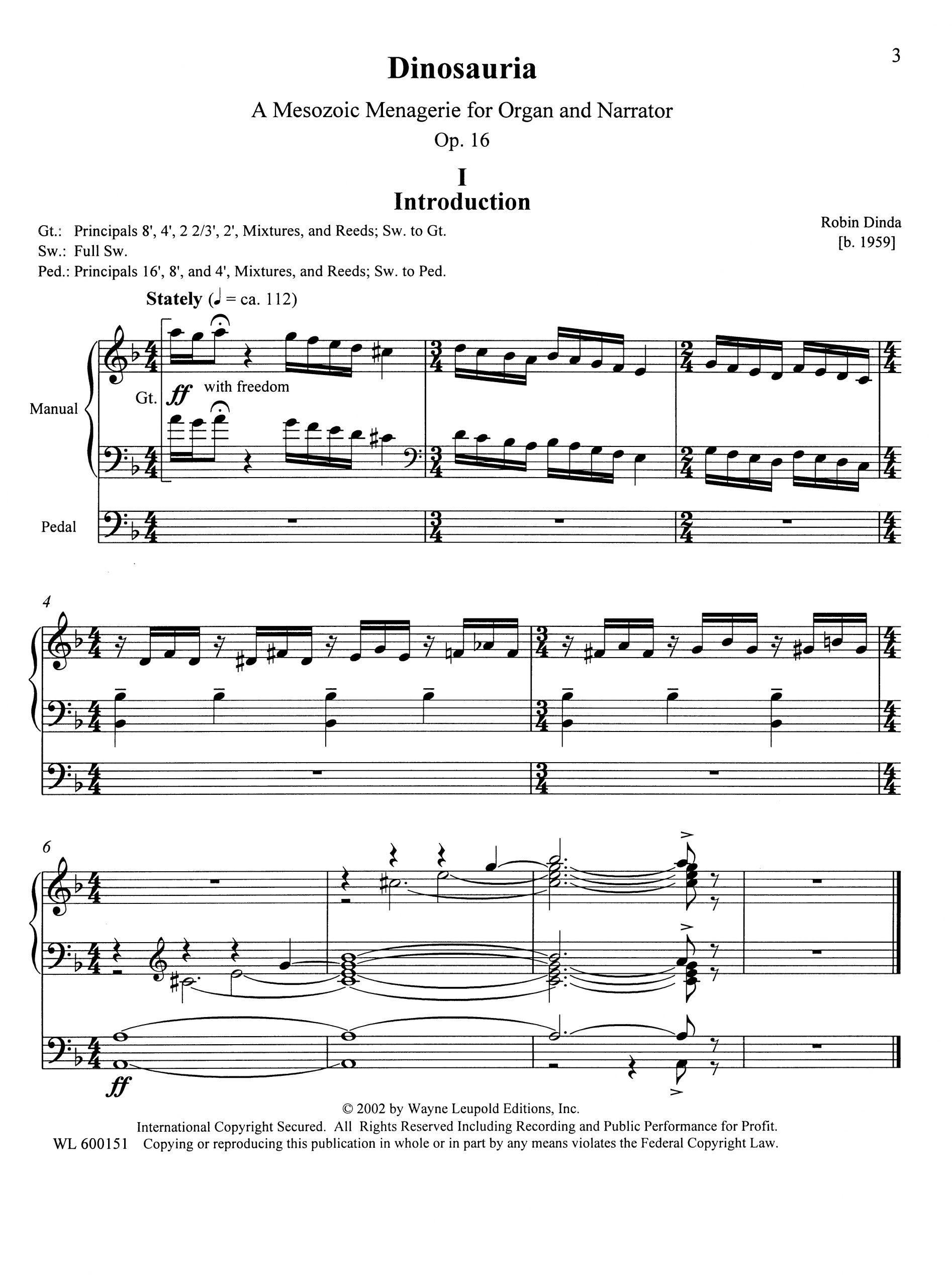 Other Cover Image Dinosauria op. 16