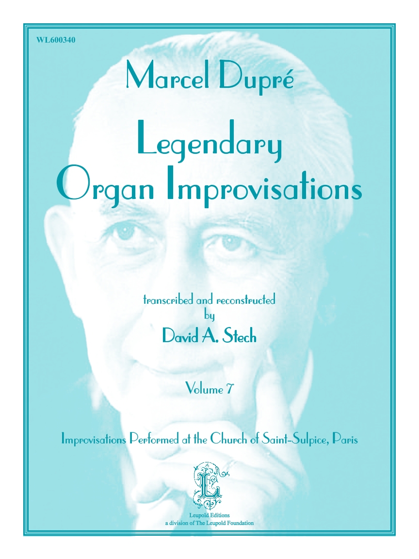 Front Cover Image Legendary Organ Improvisations, Volume 7