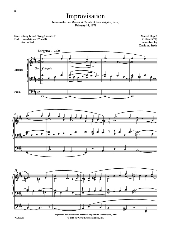 Other Cover Image Legendary Organ Improvisations, Volume 3