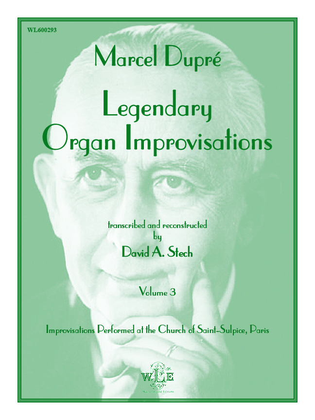 Front Cover Image Legendary Organ Improvisations, Volume 3