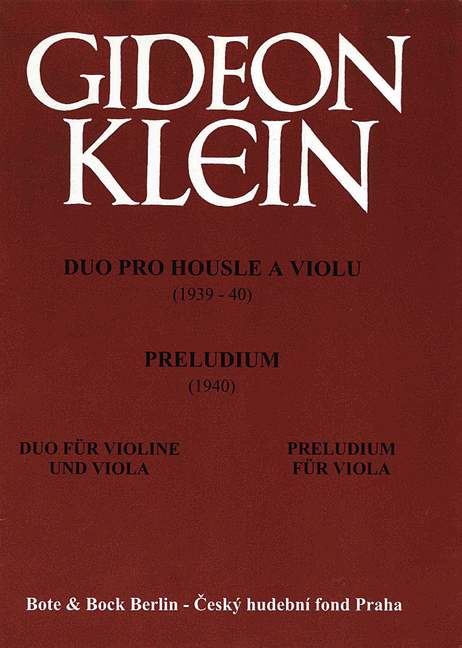 Front Cover Image Duo für Violine und Viola / Präludium für Viola solo