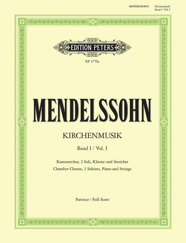 Front Cover Image Kirchenmusik, Band 1: Chorwerke mit Orgelbegleitung
