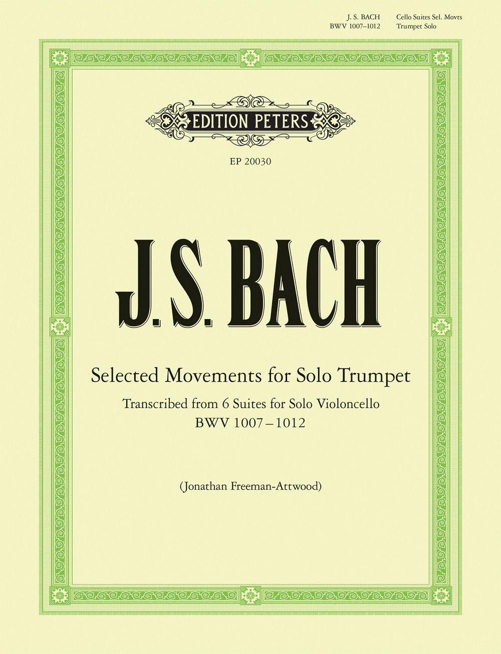 Front Cover Image Selected Movements for Solo Trumpet
