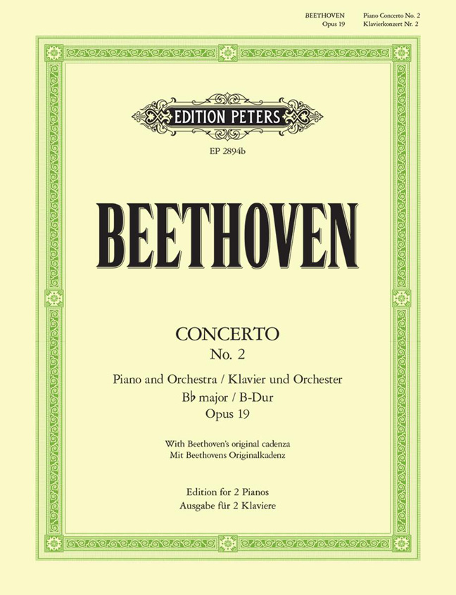 Front Cover Image Konzert für Klavier und Orchester Nr. 2 B-Dur op. 19