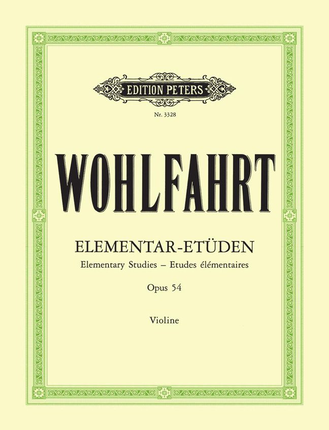 Front Cover Image 40 Elementar-Etüden für Violine solo op. 54