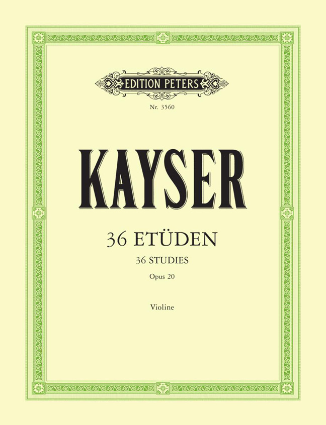 Front Cover Image 36 Etüden op. 20 "Für die Violine""
