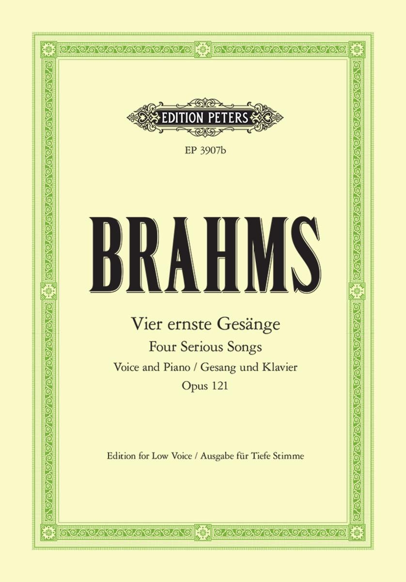 Front Cover Image 4 Ernste Gesänge für eine Singstimme und Klavier op. 121