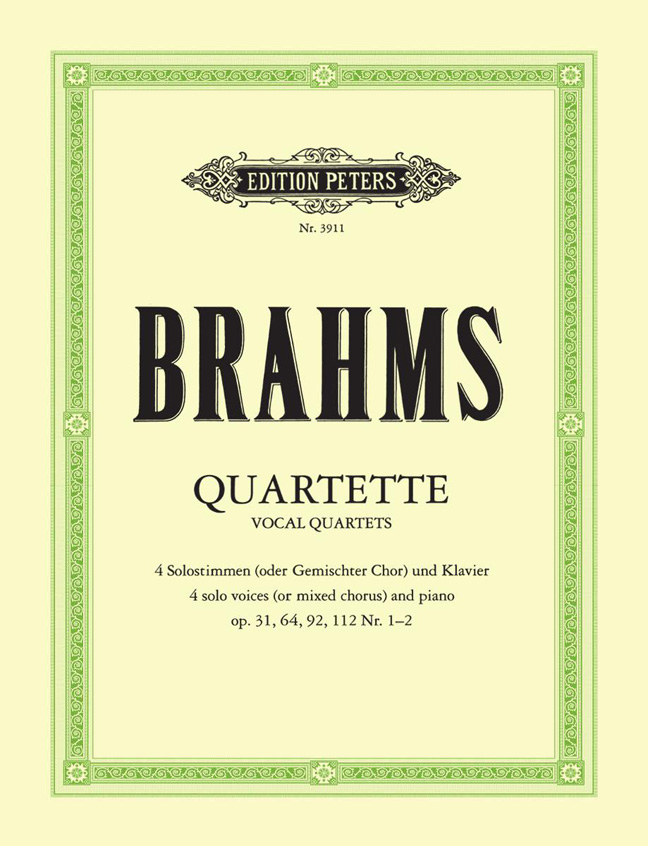 Front Cover Image Quartette für vier Solostimmen und Klavier op. 31, 64, 92, 112/1,2