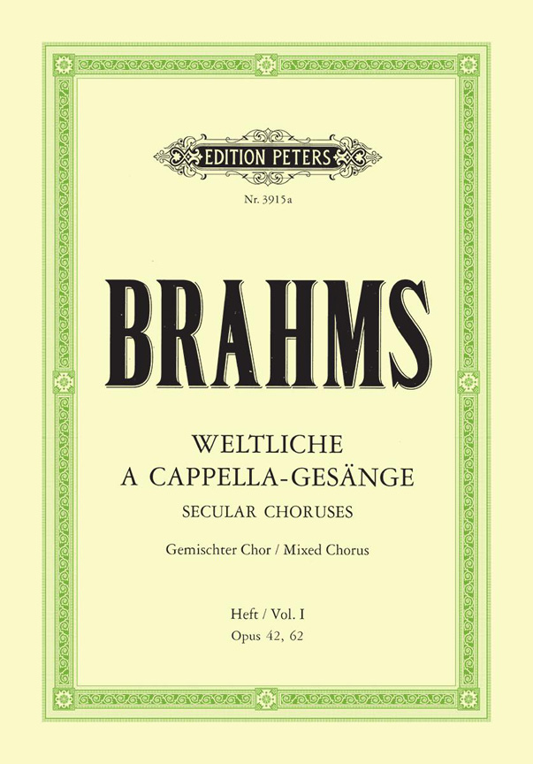 Front Cover Image Weltliche Gesänge - Band 1: op. 42, op. 62 für gemischten Chor