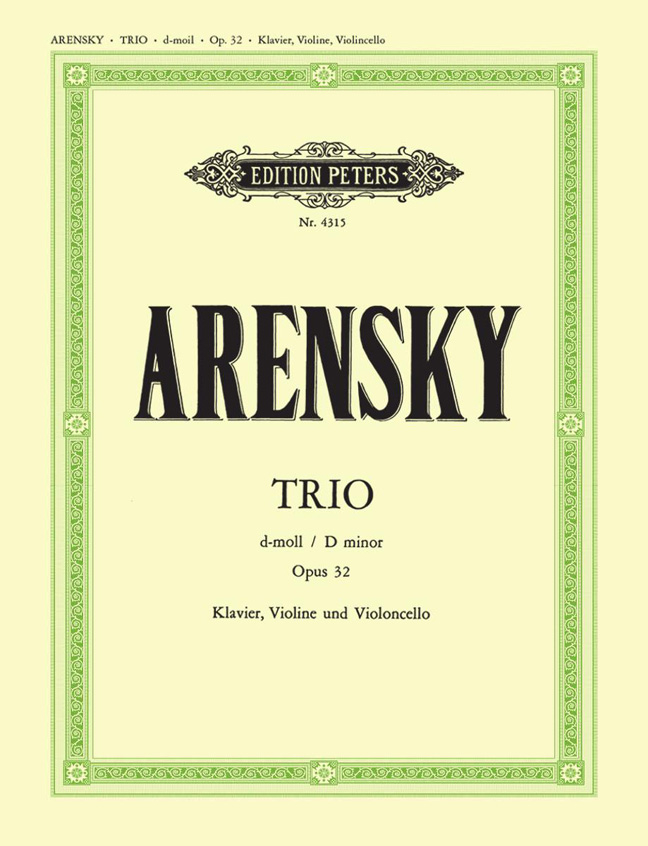 Front Cover Image Trio für Klavier, Violine und Violoncello d-Moll op. 32