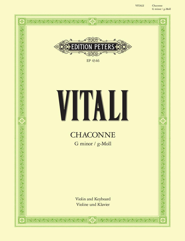 Front Cover Image Ciaccona für Violine und Klavier g-Moll