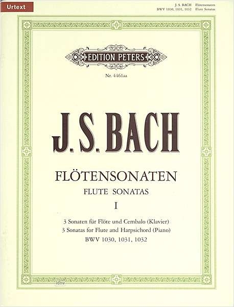 Front Cover Image Sonaten für Flöte und Cembalo (Klavier) BWV 1030 - 1032
