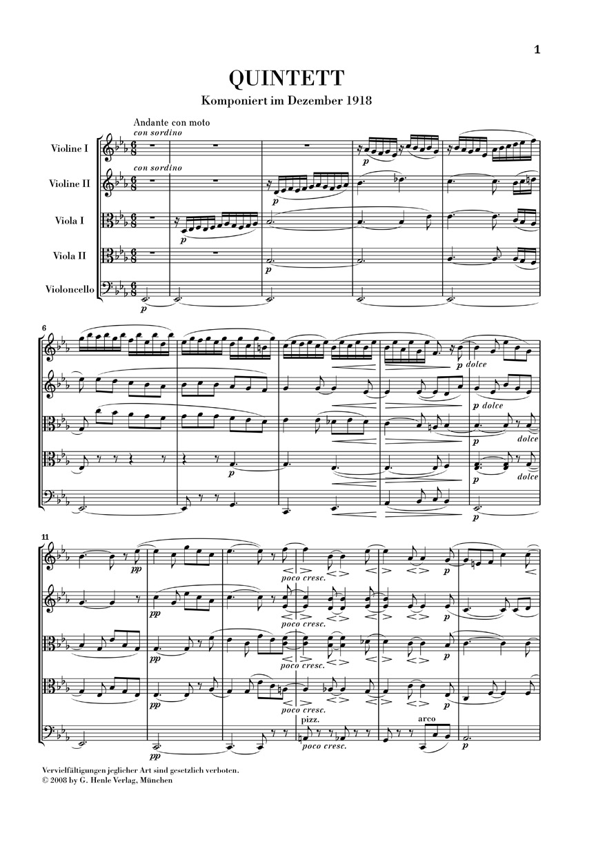 Other Cover Image Streichquintett Es-dur