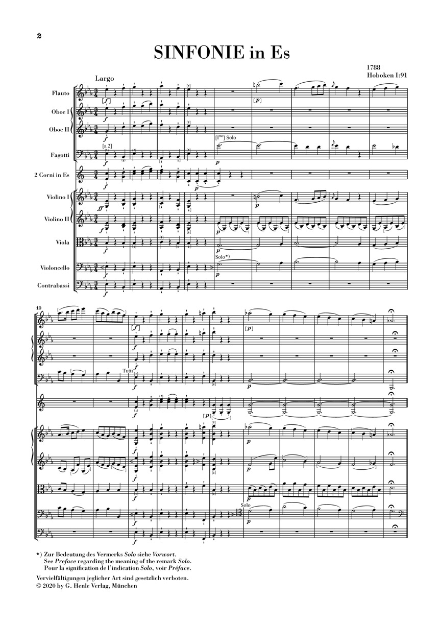 Other Cover Image Sinfonie Es-dur Hob. I:91 (1788)