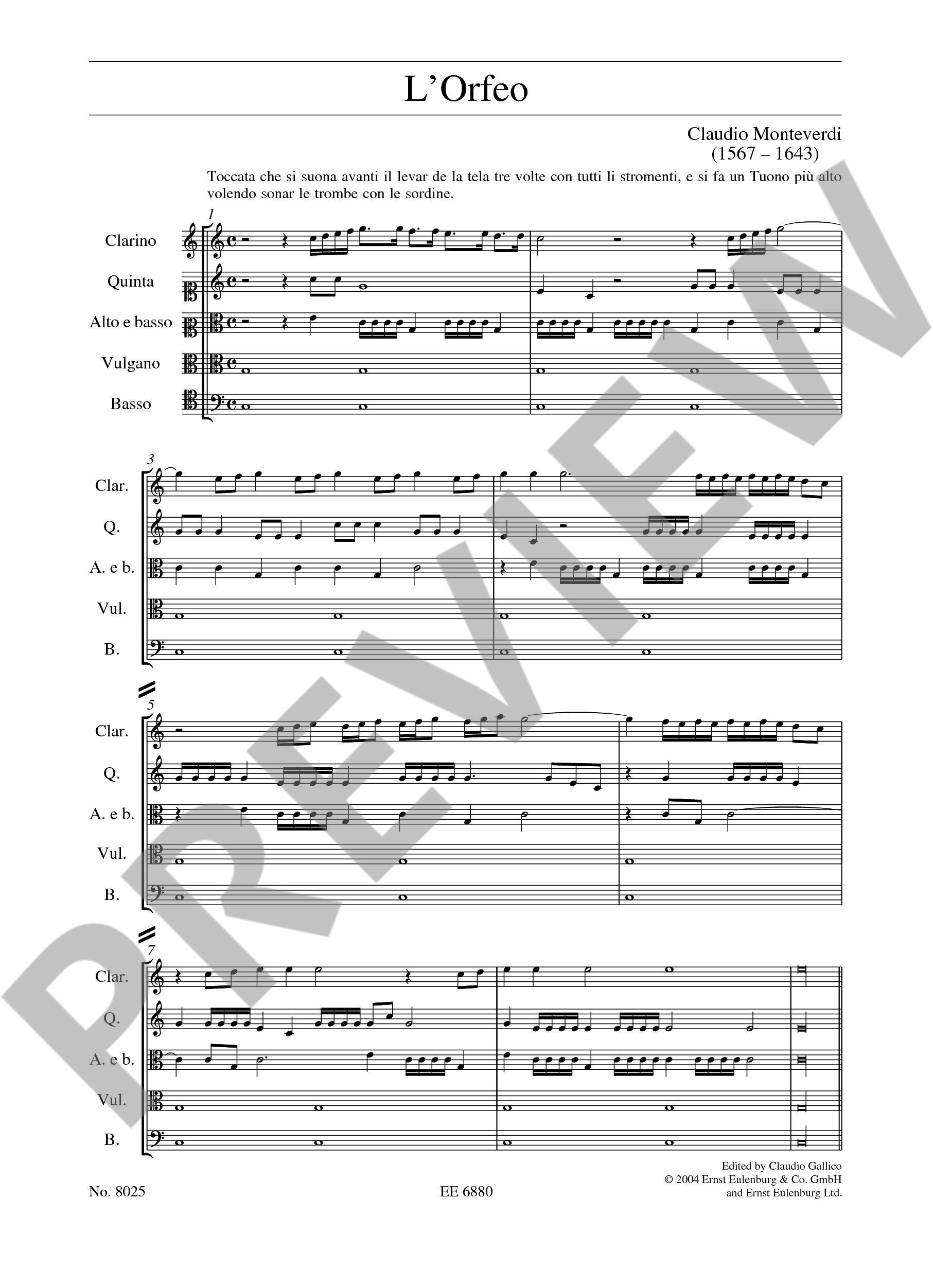 Other Cover Image L'Orfeo SV 318