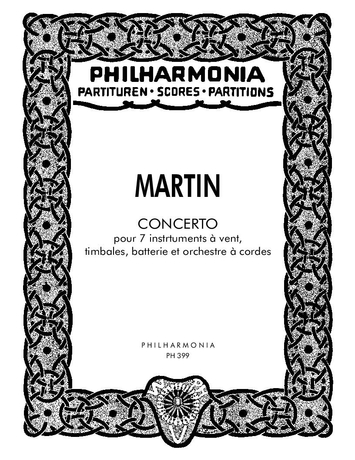 Front Cover Image Concerto für 7 Blasinstrumente, Pauken, Schlagzeug und Streichorchester
