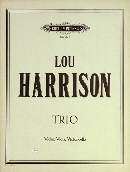 Front Cover Image Trio für Violine, Viola und Violoncello