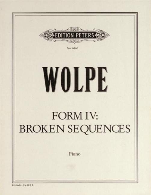 Front Cover Image Form IV: Broken sequences (1969)