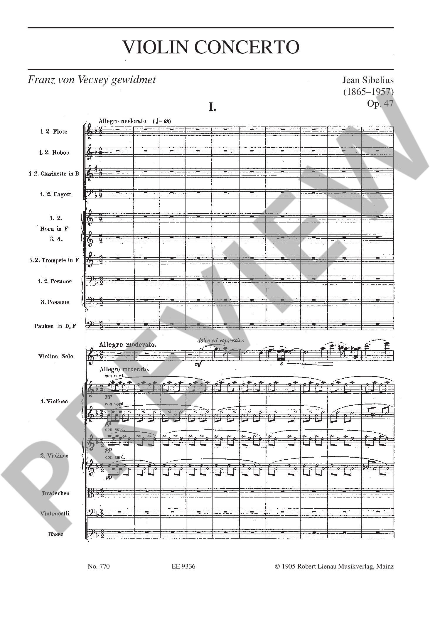 Other Cover Image Violinkonzert d-Moll op. 47