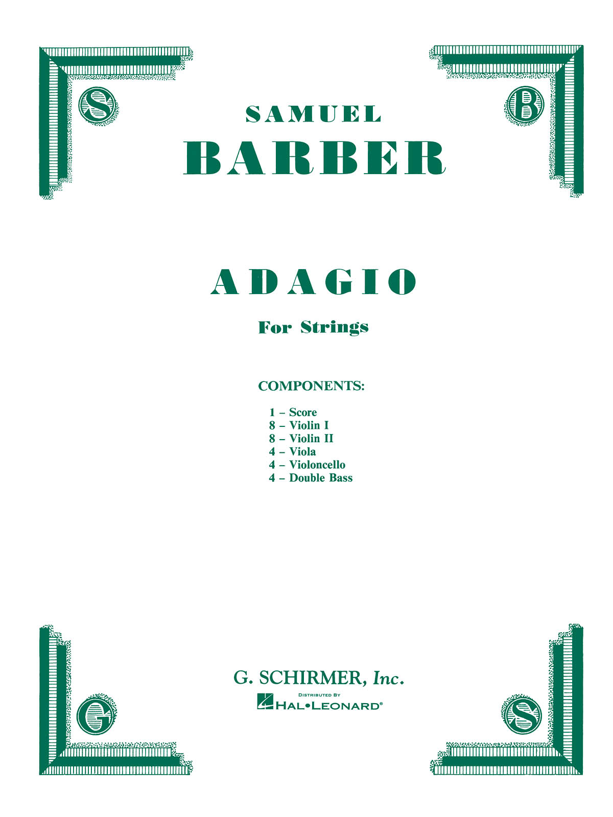 Front Cover Image Adagio for Strings op. 11
