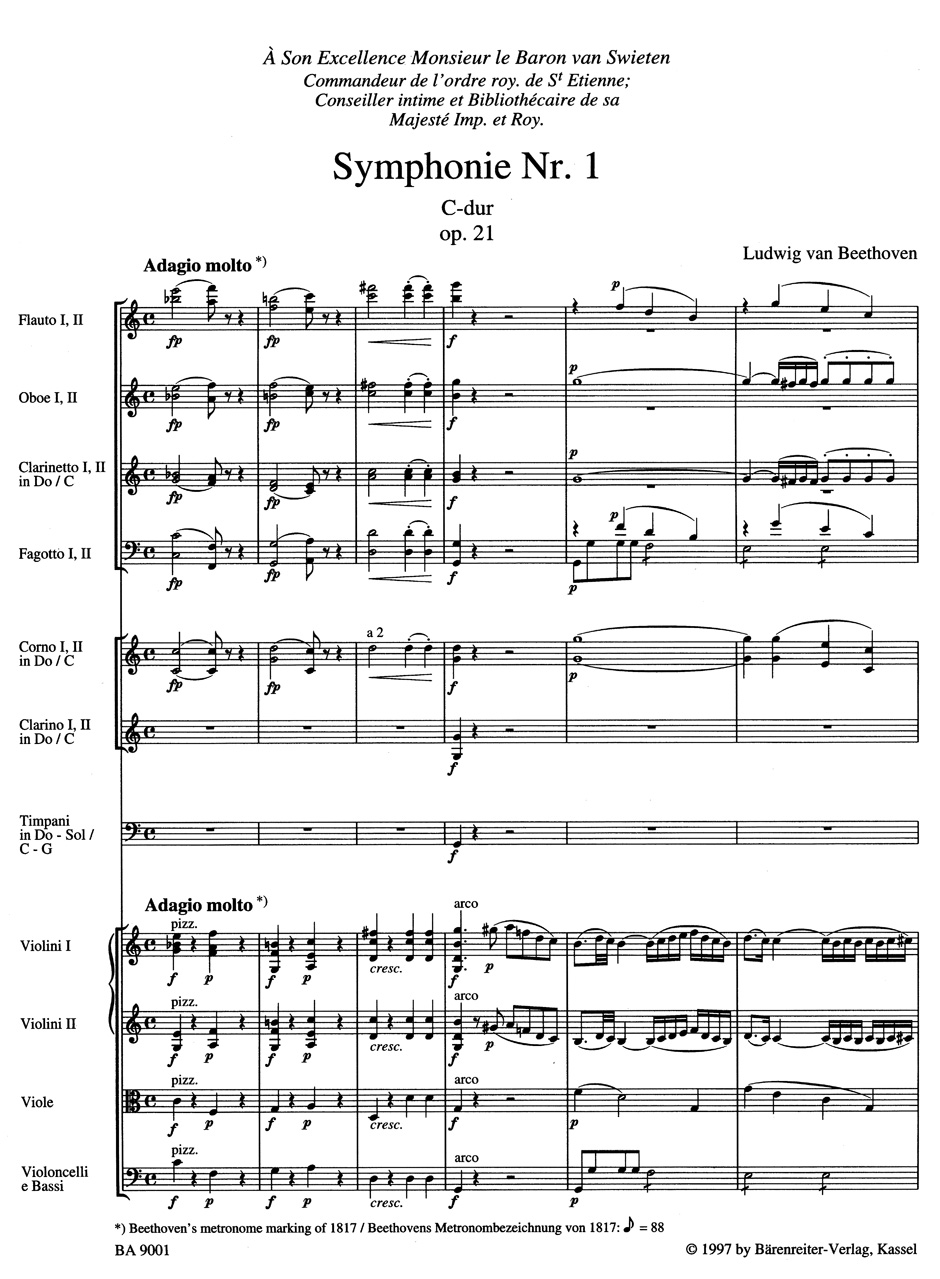 Other Cover Image Symphonie Nr. 1 C-Dur op. 21