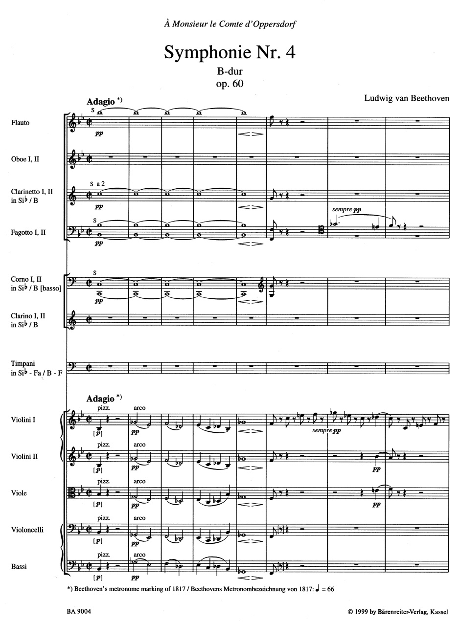 Other Cover Image Symphonie Nr. 4 B-Dur op. 60