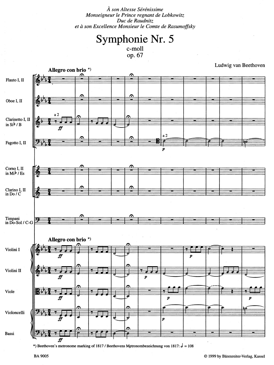 Other Cover Image Symphonie Nr. 5 c-Moll op. 67