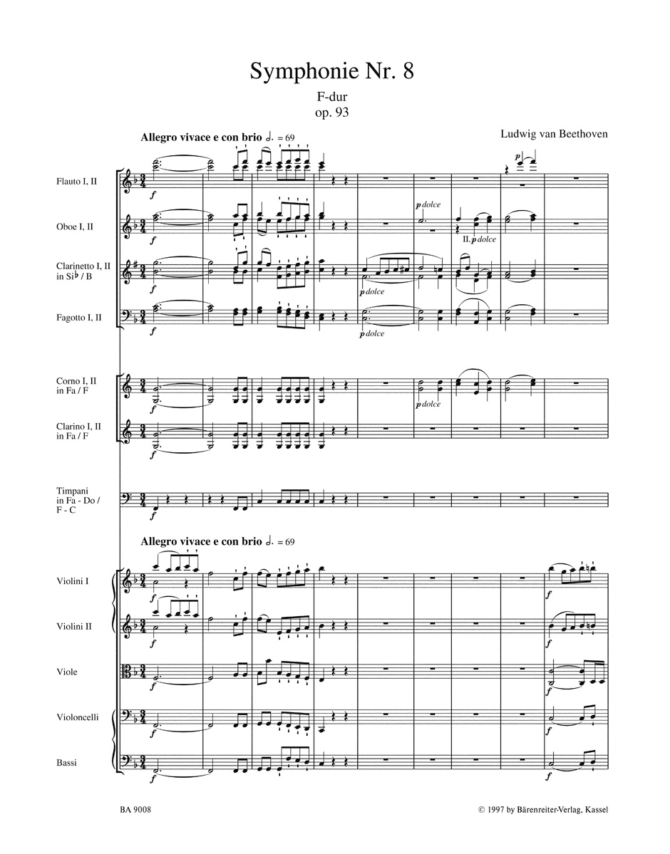 Other Cover Image Symphonie Nr. 8 F-Dur op. 93