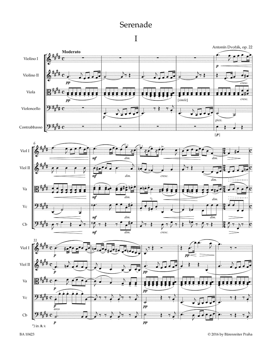 Other Cover Image Serenade für Streichorchester E-Dur op. 22