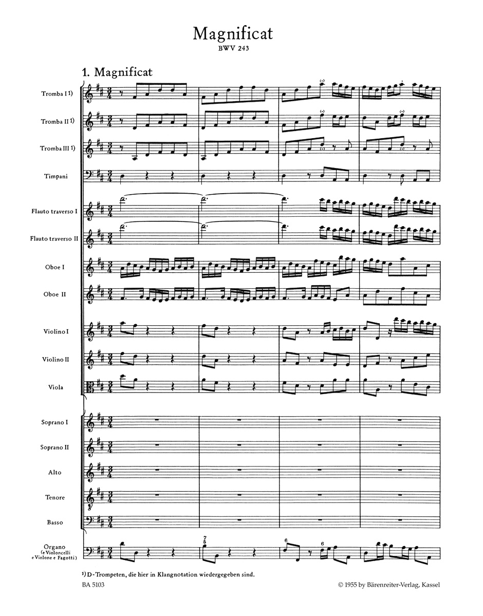 Other Cover Image Magnificat D-Dur BWV 243
