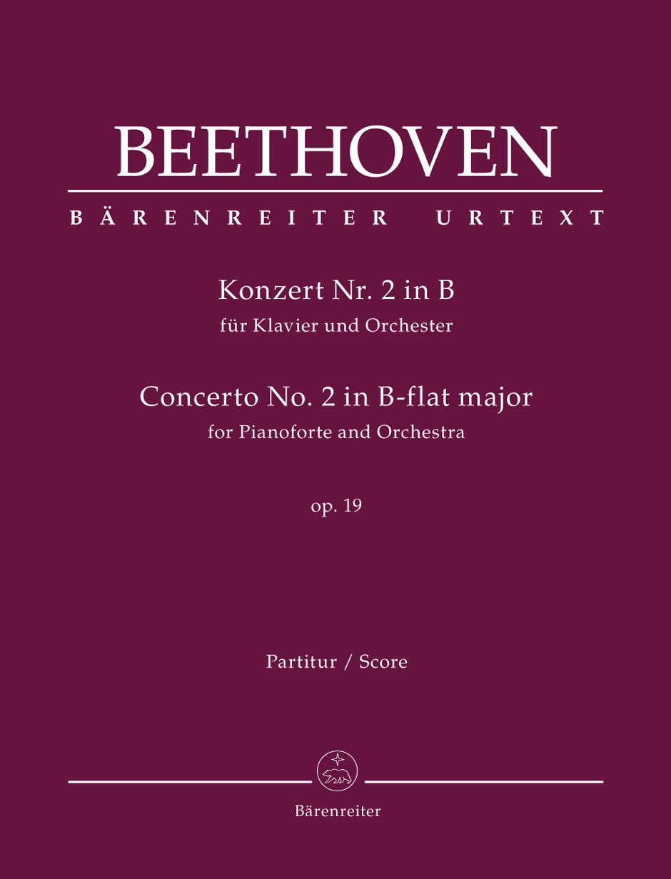 Front Cover Image Konzert für Klavier und Orchester Nr. 2 B-Dur op. 19