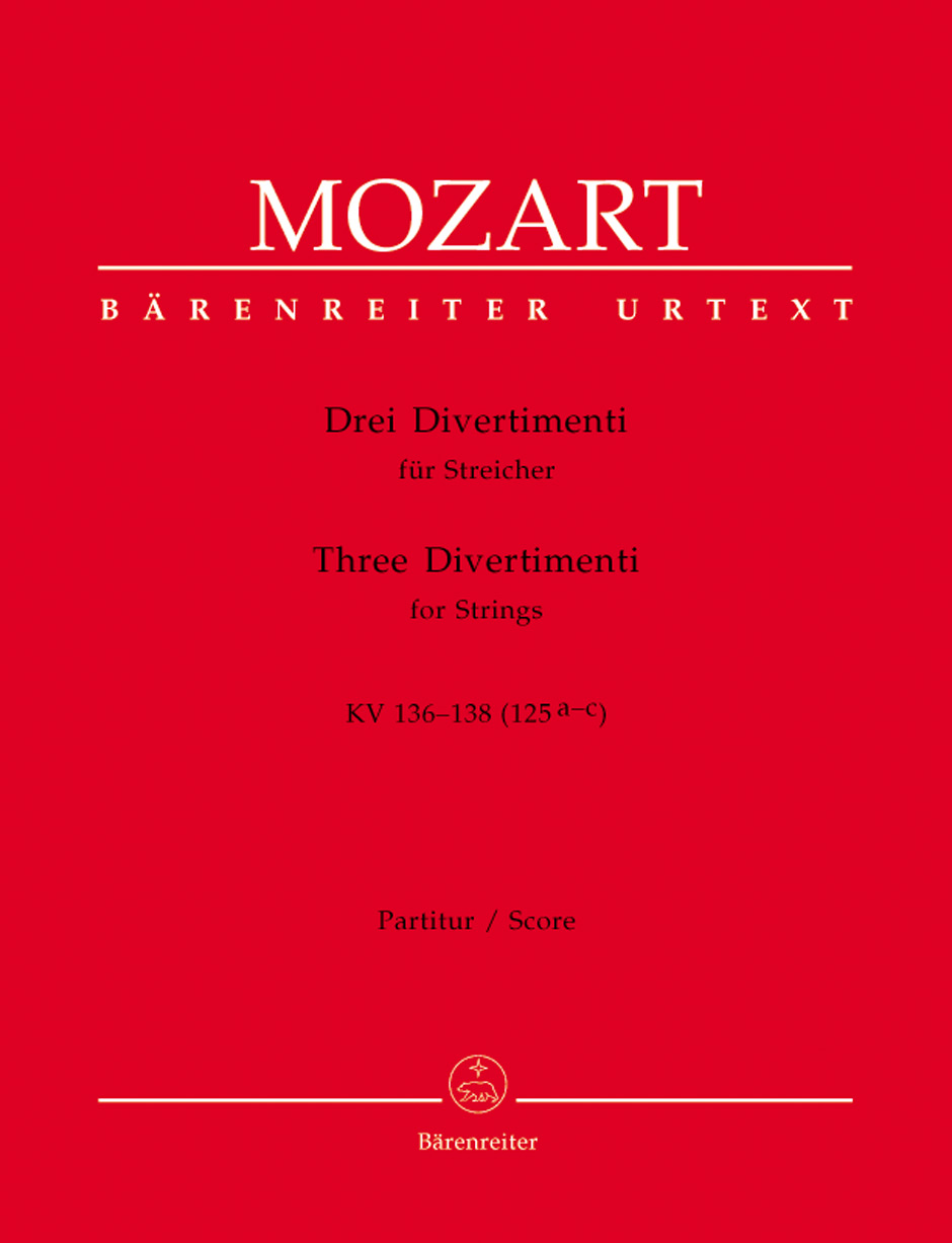 Other Cover Image Drei Divertimenti für Streicher KV 136-138 (125a-c)