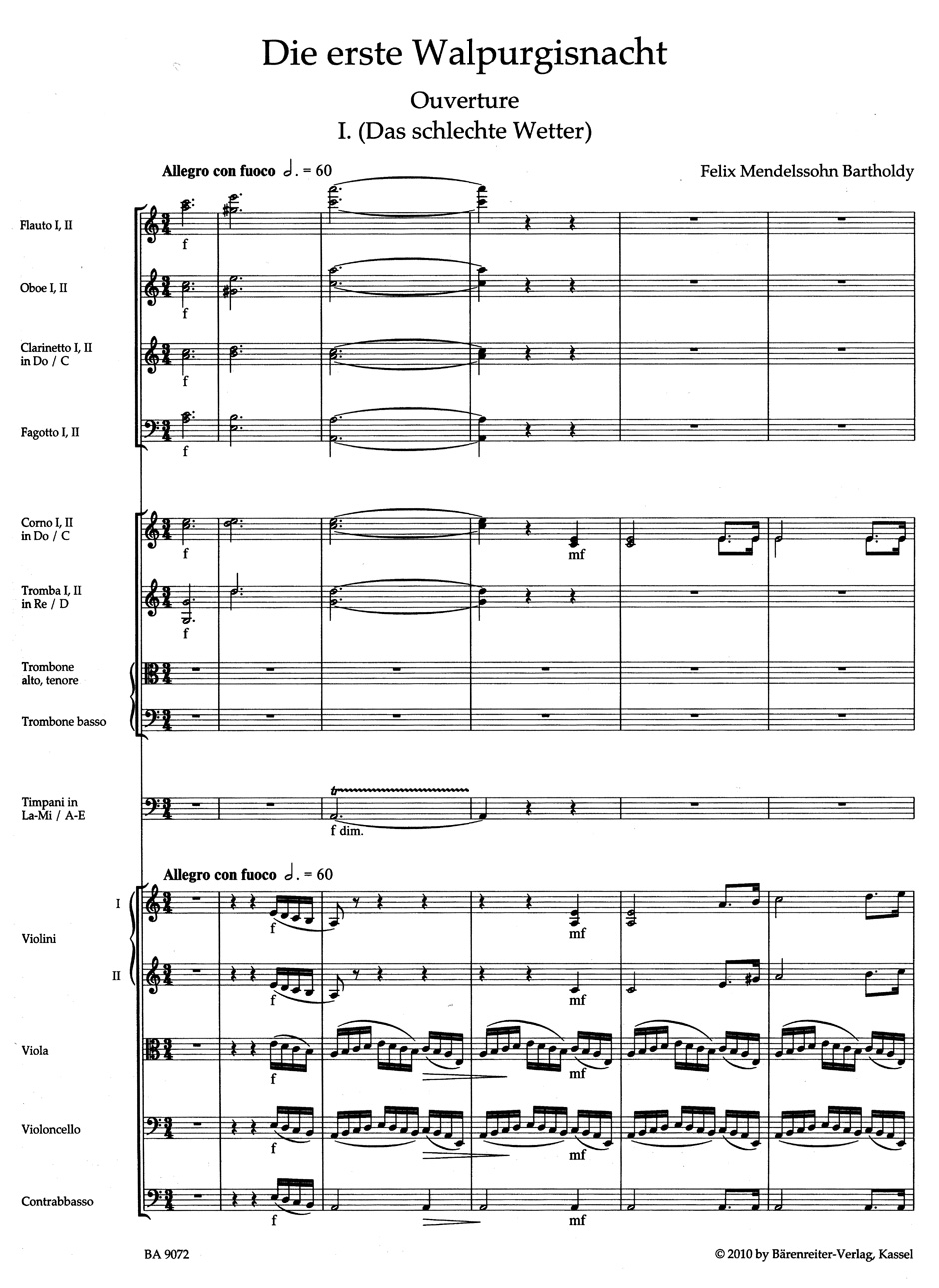 Other Cover Image Die erste Walpurgisnacht (The First Walpurgis Night) op. 60
