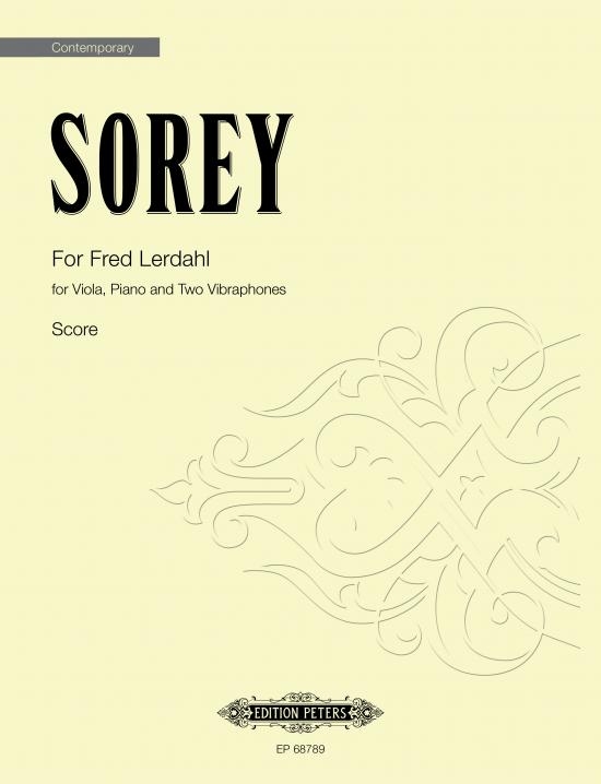 Front Cover Image For Fred Lerdahl for Viola, Piano and Two Vibraphones (2018)