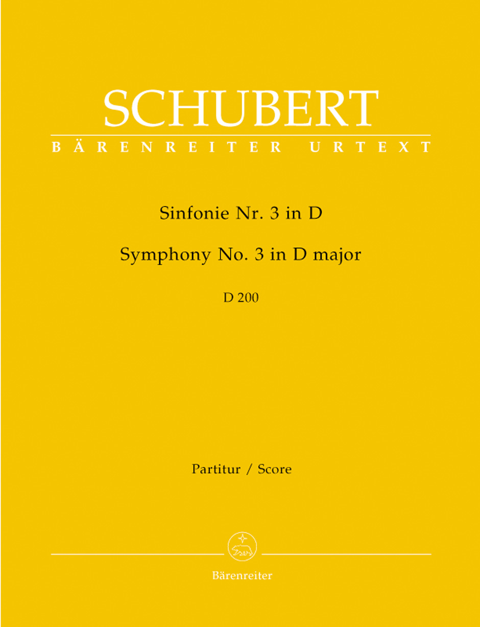 Front Cover Image Sinfonie Nr. 3 D-Dur D 200