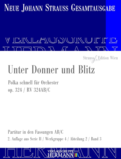 Front Cover Image Unter Donner und Blitz op. 324 RV 324AB/C