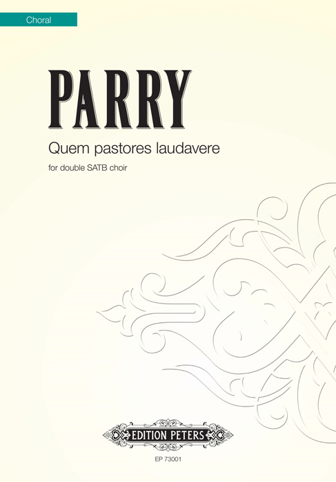 Front Cover Image Quem pastores laudavere for double SATB choir