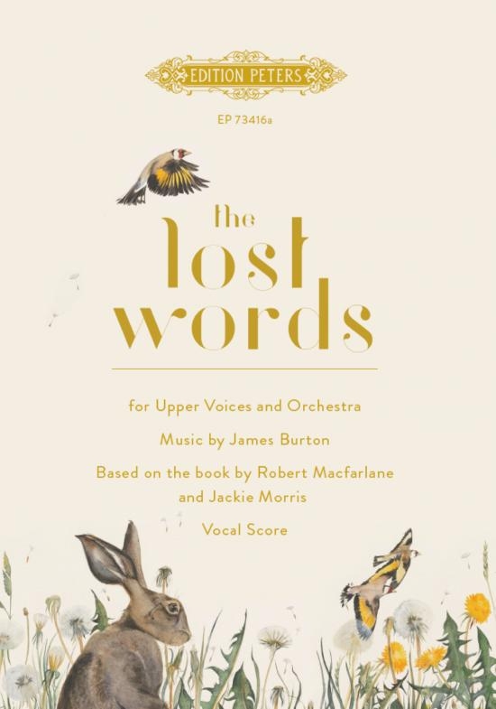 Front Cover Image The Lost Words for 1–3 high voices and piano (or Orchestra) (2019)