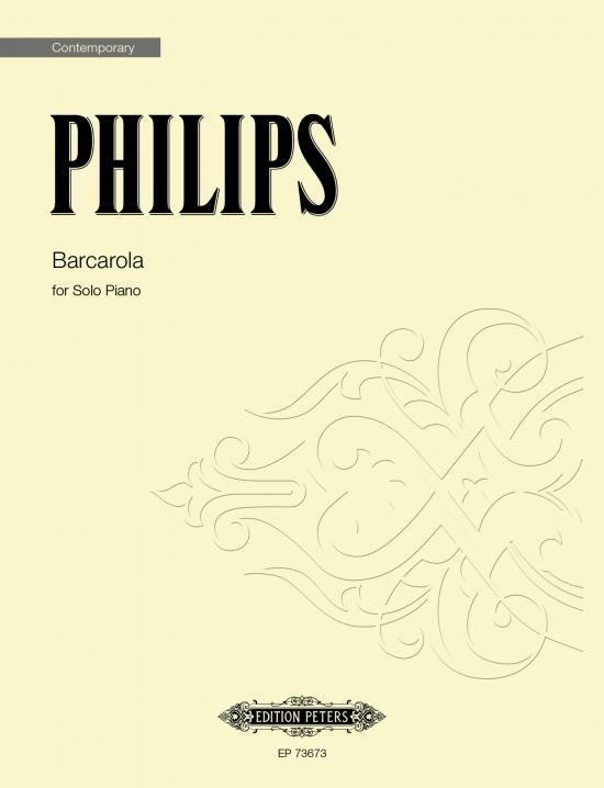 Front Cover Image Barcarola for Solo Piano (2019)