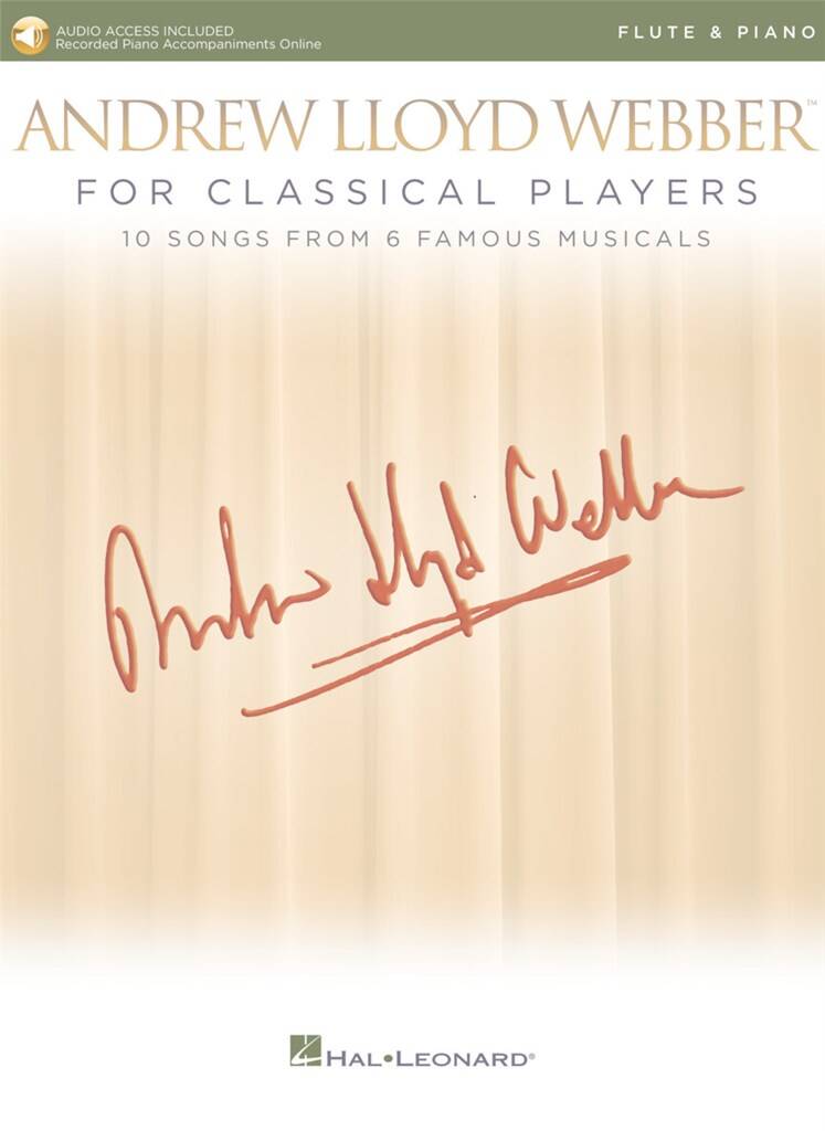 Front Cover Image Andrew Lloyd Webber for Classical Players – Flute and Piano