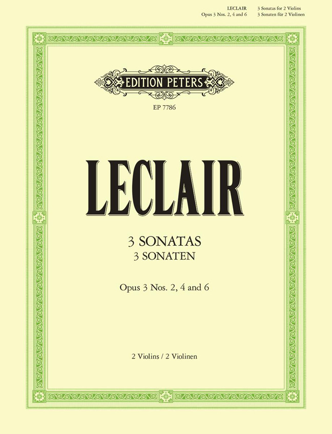 Front Cover Image Three original sonatas