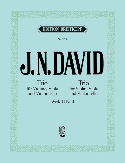 Other Cover Image Streichtrio, Nr. 3 Werk 33