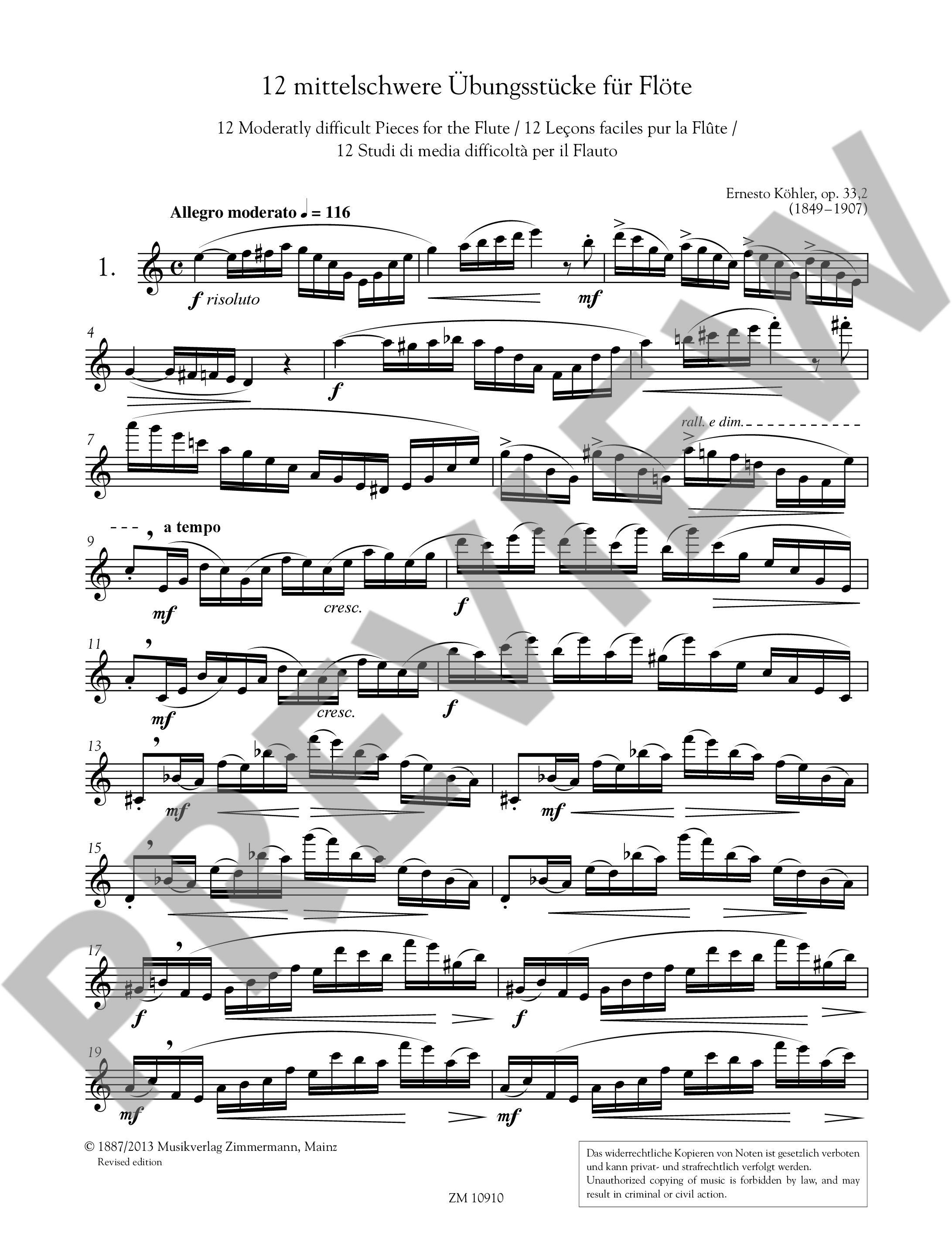 Other Cover Image Der Fortschritt im Flötenspiel op. 33