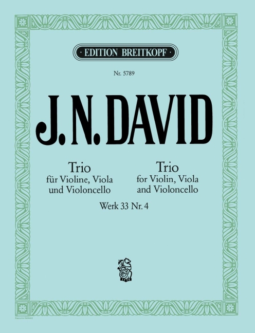 Other Cover Image Streichtrio Nr. 4 Werk 33