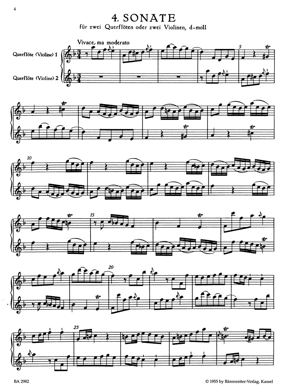Other Cover Image Sechs Sonaten im Kanon für zwei Querflöten oder zwei Violinen op. 5 TWV 40:118-123 (1738)
