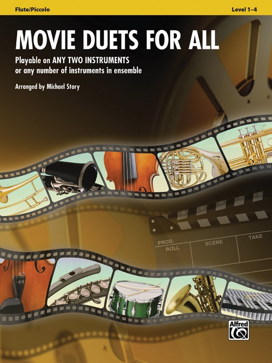 Front Cover Image Movie Duets for All - Flute, Piccolo Book