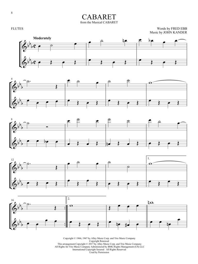 Other Cover Image Broadway Songs for Two Flutes