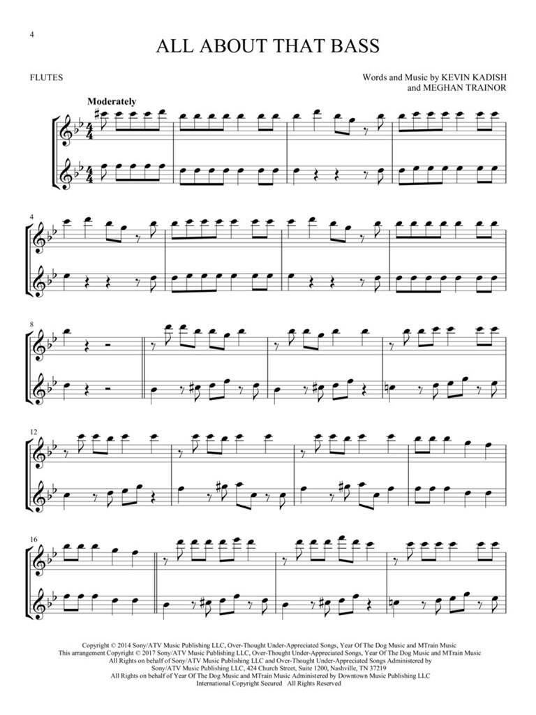 Other Cover Image Hit Songs for Two Flutes