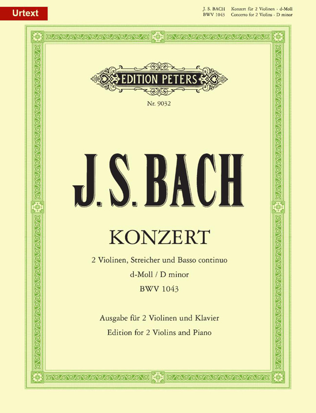 Front Cover Image Konzert für 2 Violinen, Streicher und Basso continuo d-Moll BWV 1043