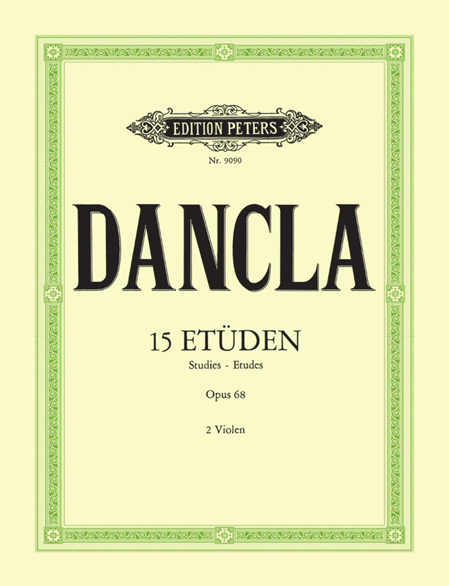 Front Cover Image 15 Etüden für Violine mit Begleitung einer zweiten Violine op. 68